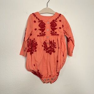 pink chicken Jocelyn bubble romper